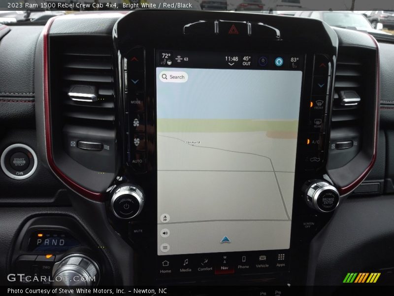 Navigation of 2023 1500 Rebel Crew Cab 4x4