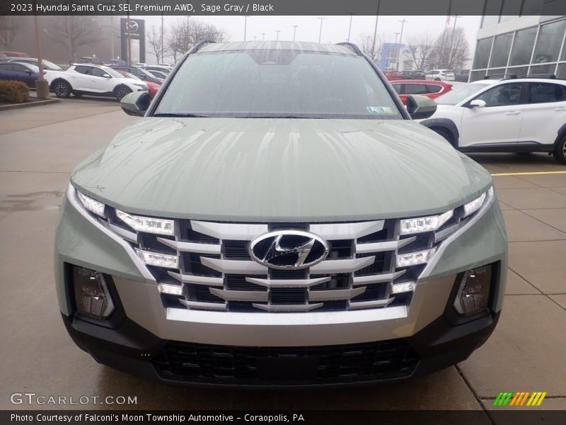 Sage Gray / Black 2023 Hyundai Santa Cruz SEL Premium AWD