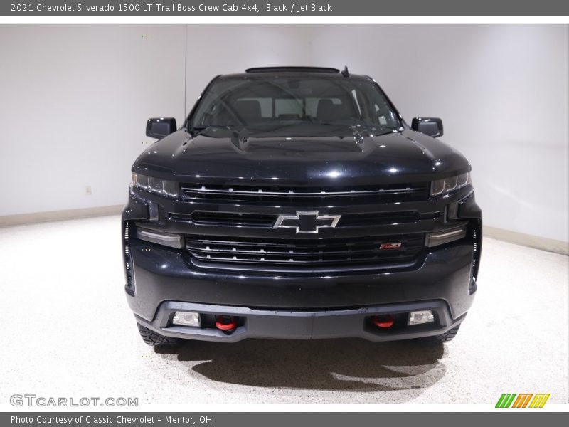 Black / Jet Black 2021 Chevrolet Silverado 1500 LT Trail Boss Crew Cab 4x4