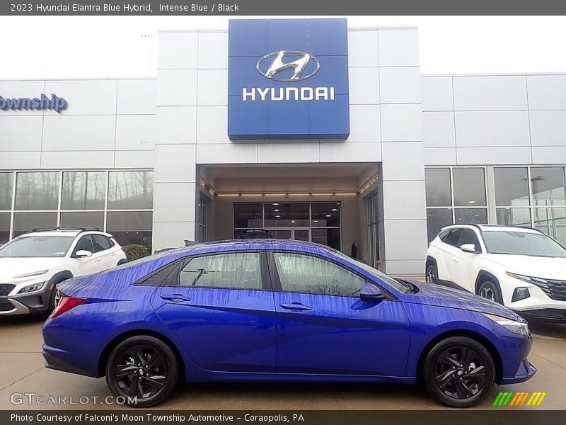 Intense Blue / Black 2023 Hyundai Elantra Blue Hybrid