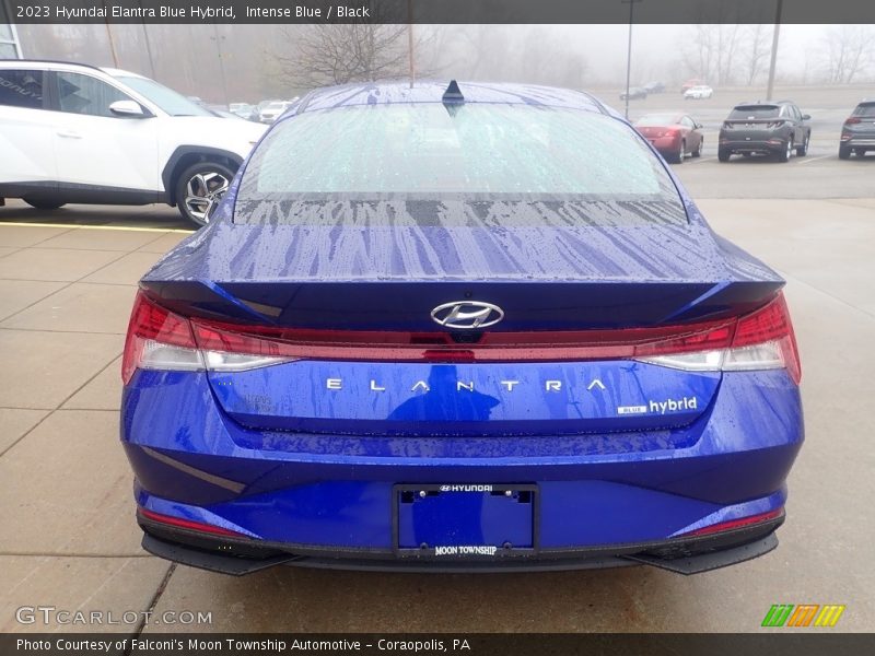 Intense Blue / Black 2023 Hyundai Elantra Blue Hybrid