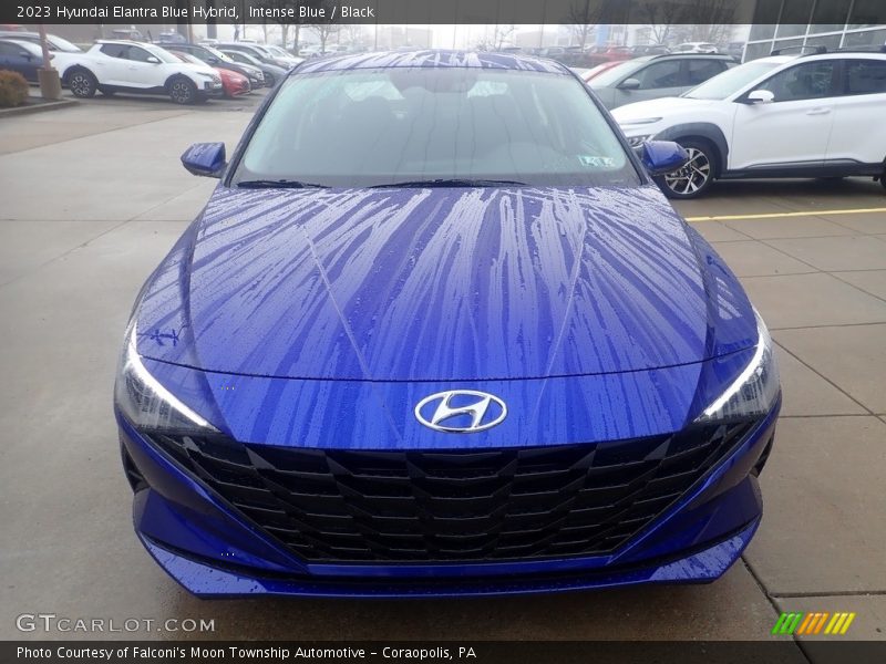 Intense Blue / Black 2023 Hyundai Elantra Blue Hybrid