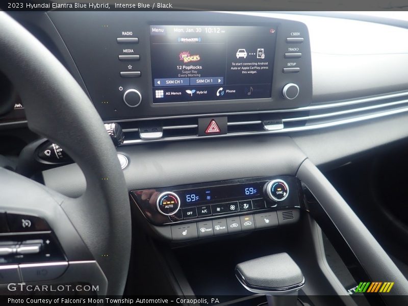Intense Blue / Black 2023 Hyundai Elantra Blue Hybrid