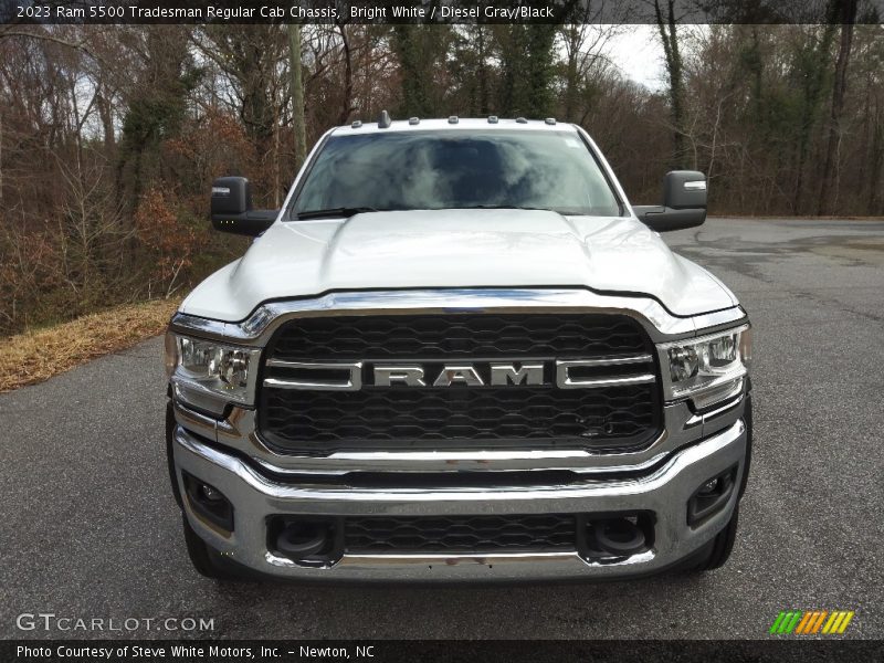 Bright White / Diesel Gray/Black 2023 Ram 5500 Tradesman Regular Cab Chassis