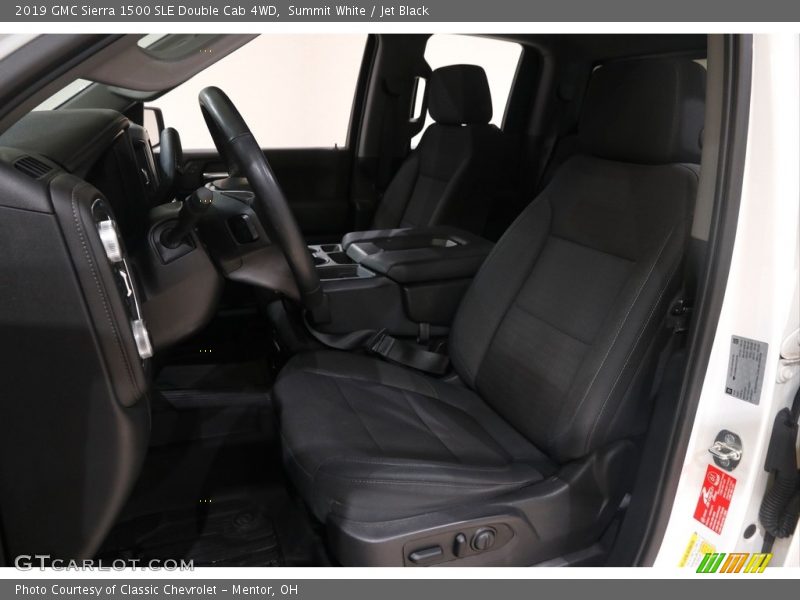 Summit White / Jet Black 2019 GMC Sierra 1500 SLE Double Cab 4WD