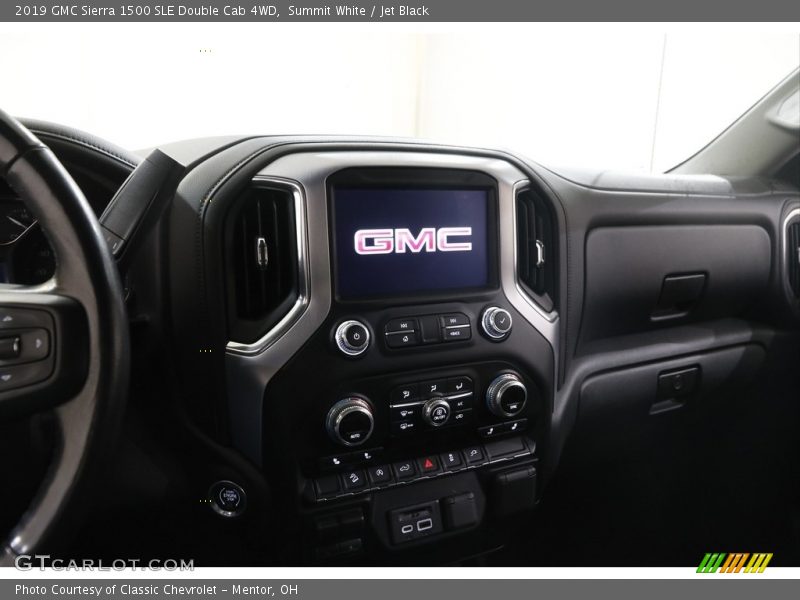 Summit White / Jet Black 2019 GMC Sierra 1500 SLE Double Cab 4WD