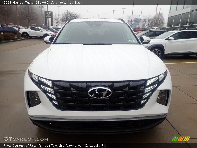 Serenity White / Black 2023 Hyundai Tucson SEL AWD