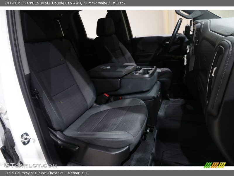 Summit White / Jet Black 2019 GMC Sierra 1500 SLE Double Cab 4WD