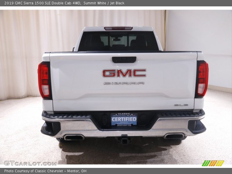 Summit White / Jet Black 2019 GMC Sierra 1500 SLE Double Cab 4WD