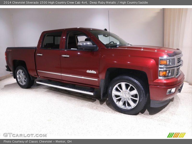 Deep Ruby Metallic / High Country Saddle 2014 Chevrolet Silverado 1500 High Country Crew Cab 4x4