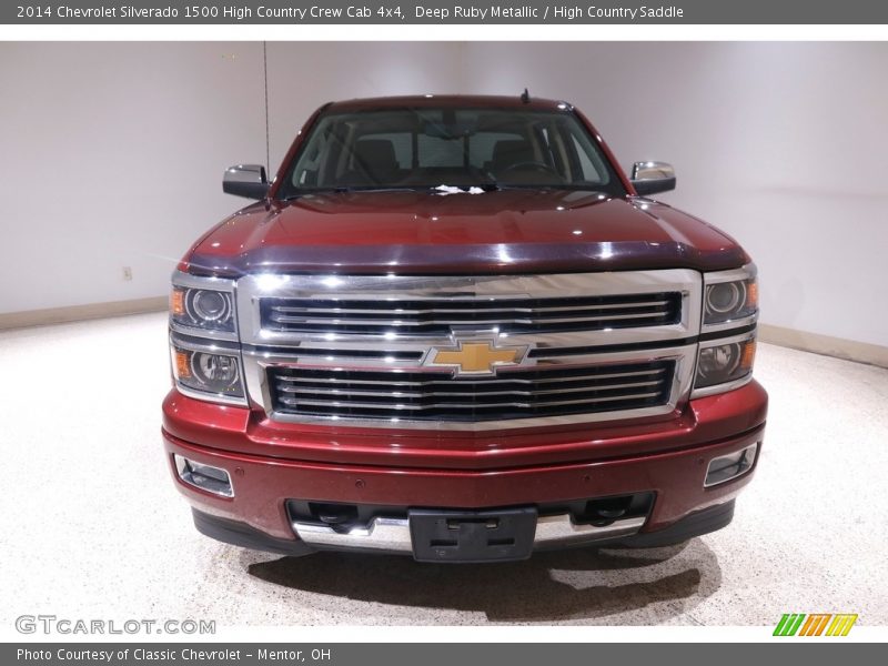 Deep Ruby Metallic / High Country Saddle 2014 Chevrolet Silverado 1500 High Country Crew Cab 4x4