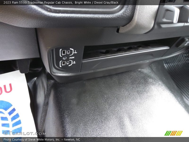 Bright White / Diesel Gray/Black 2023 Ram 5500 Tradesman Regular Cab Chassis