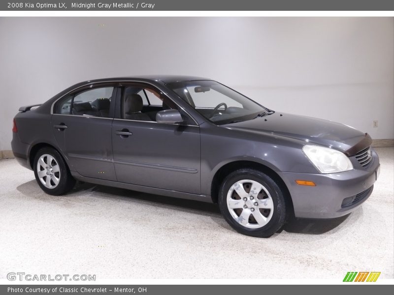 Midnight Gray Metallic / Gray 2008 Kia Optima LX