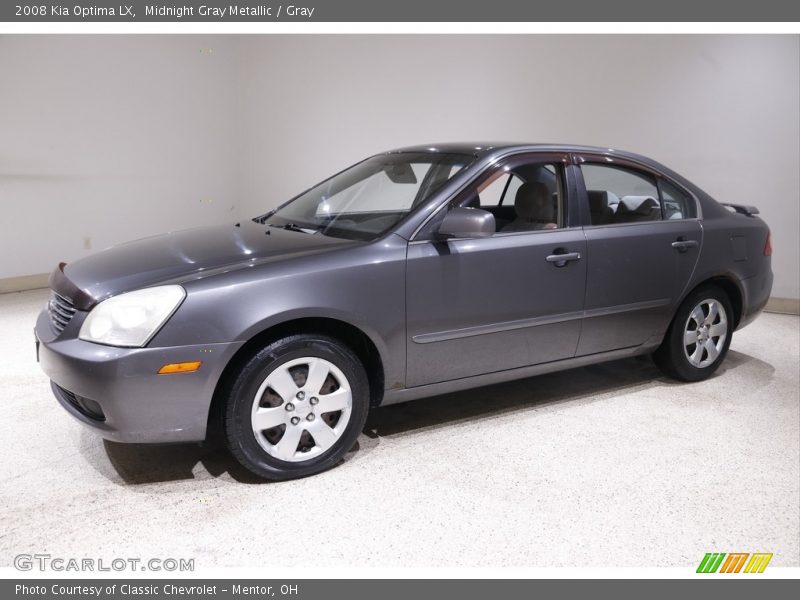 Midnight Gray Metallic / Gray 2008 Kia Optima LX