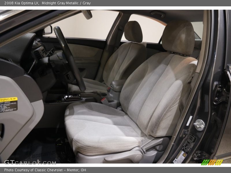Midnight Gray Metallic / Gray 2008 Kia Optima LX