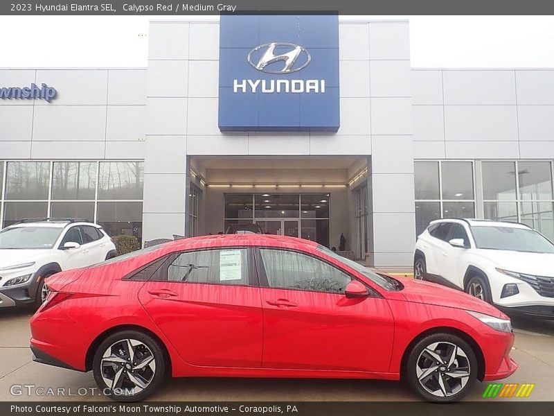 Calypso Red / Medium Gray 2023 Hyundai Elantra SEL