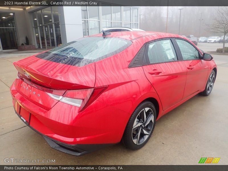 Calypso Red / Medium Gray 2023 Hyundai Elantra SEL