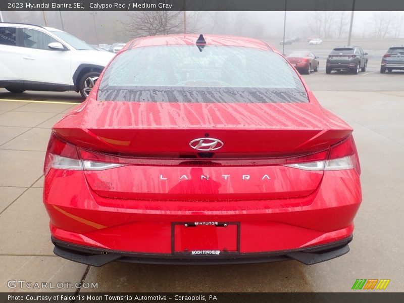 Calypso Red / Medium Gray 2023 Hyundai Elantra SEL