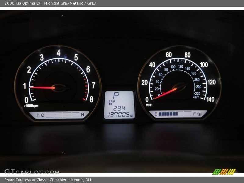 Midnight Gray Metallic / Gray 2008 Kia Optima LX
