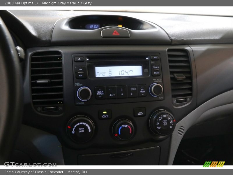 Midnight Gray Metallic / Gray 2008 Kia Optima LX