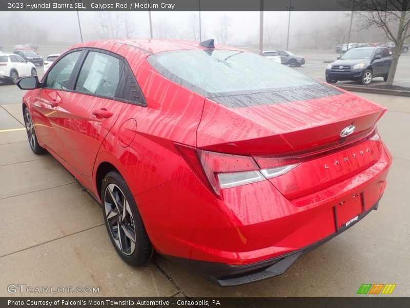 Calypso Red / Medium Gray 2023 Hyundai Elantra SEL