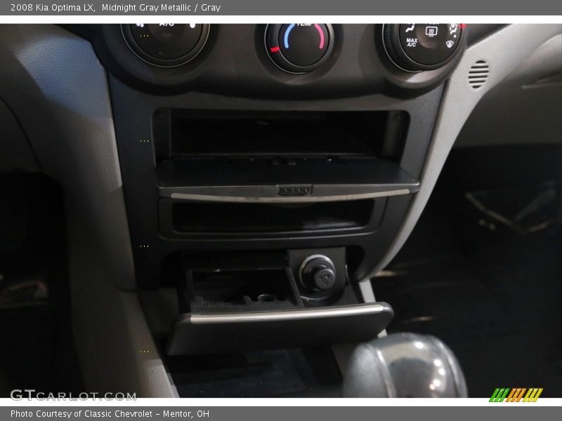 Midnight Gray Metallic / Gray 2008 Kia Optima LX