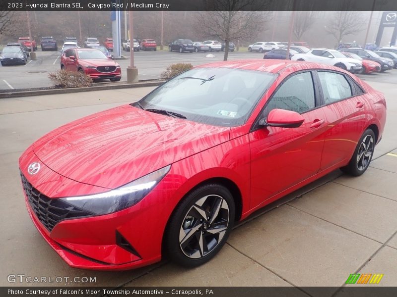 Calypso Red / Medium Gray 2023 Hyundai Elantra SEL