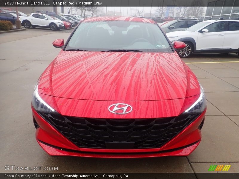 Calypso Red / Medium Gray 2023 Hyundai Elantra SEL