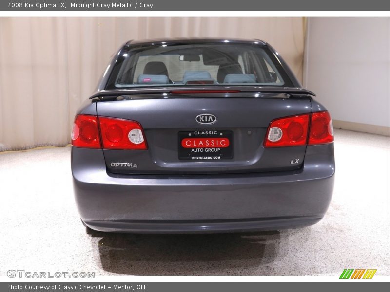 Midnight Gray Metallic / Gray 2008 Kia Optima LX