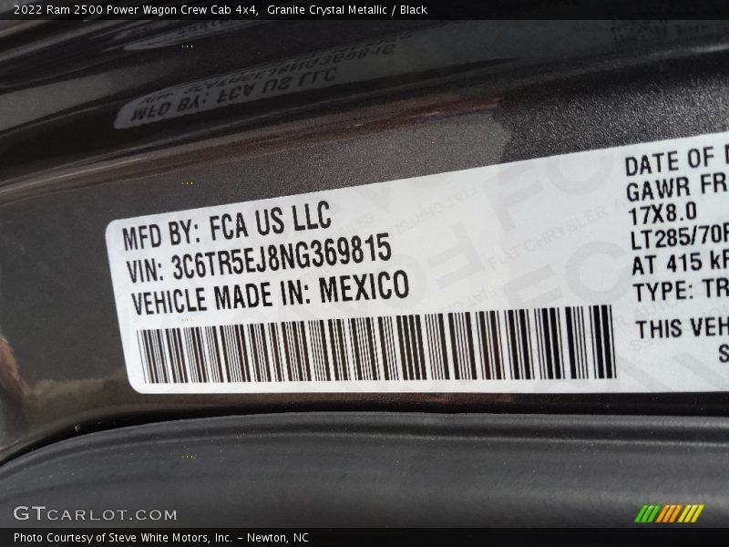 Granite Crystal Metallic / Black 2022 Ram 2500 Power Wagon Crew Cab 4x4