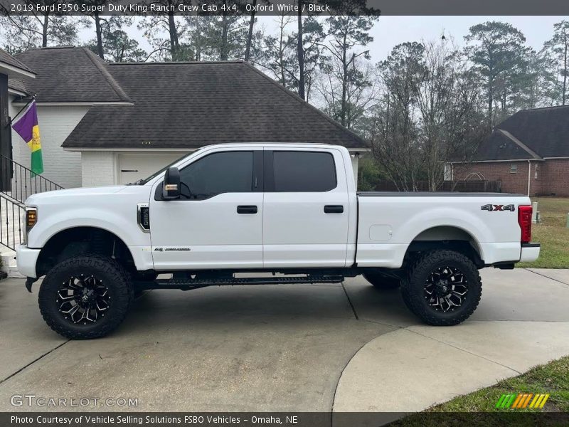 Oxford White / Black 2019 Ford F250 Super Duty King Ranch Crew Cab 4x4