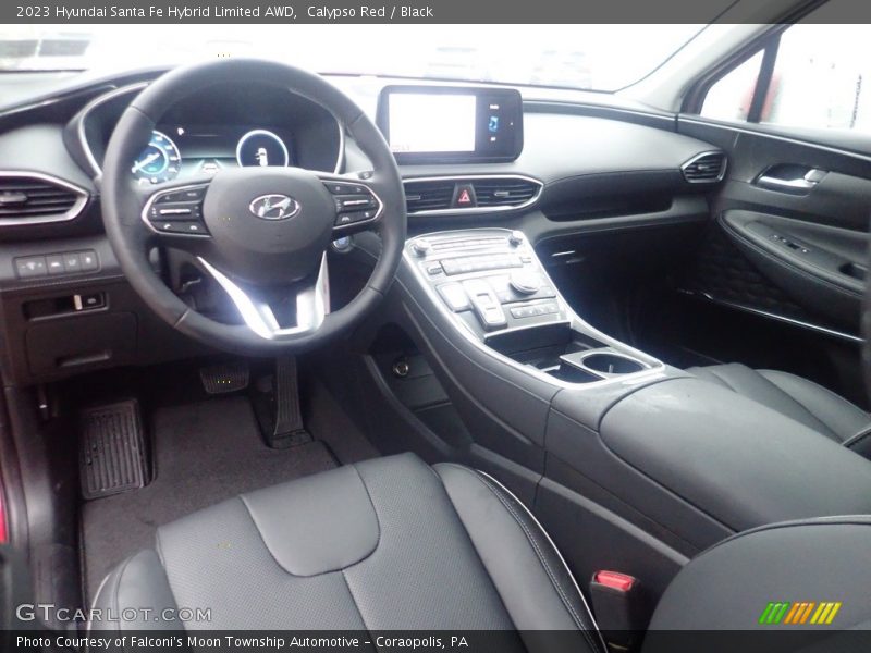 Calypso Red / Black 2023 Hyundai Santa Fe Hybrid Limited AWD