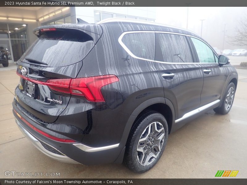 Twilight Black / Black 2023 Hyundai Santa Fe Hybrid SEL Premium AWD
