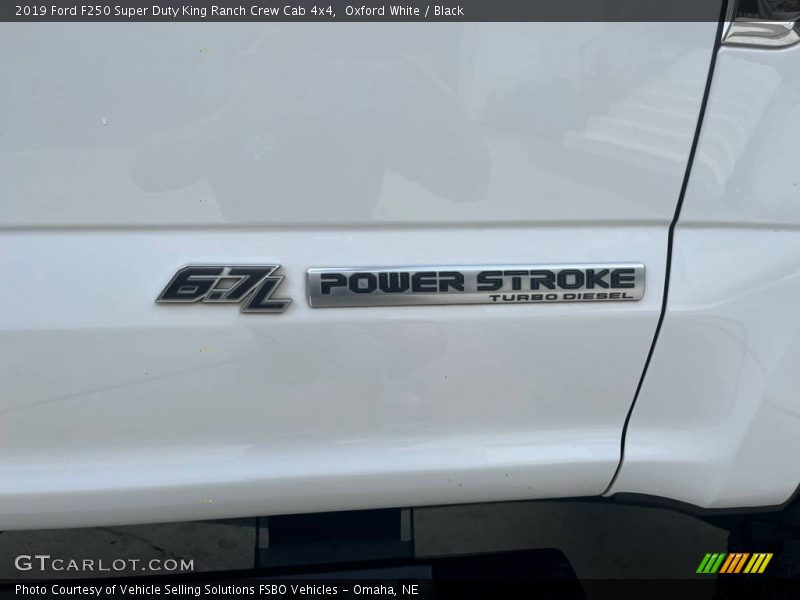 Oxford White / Black 2019 Ford F250 Super Duty King Ranch Crew Cab 4x4