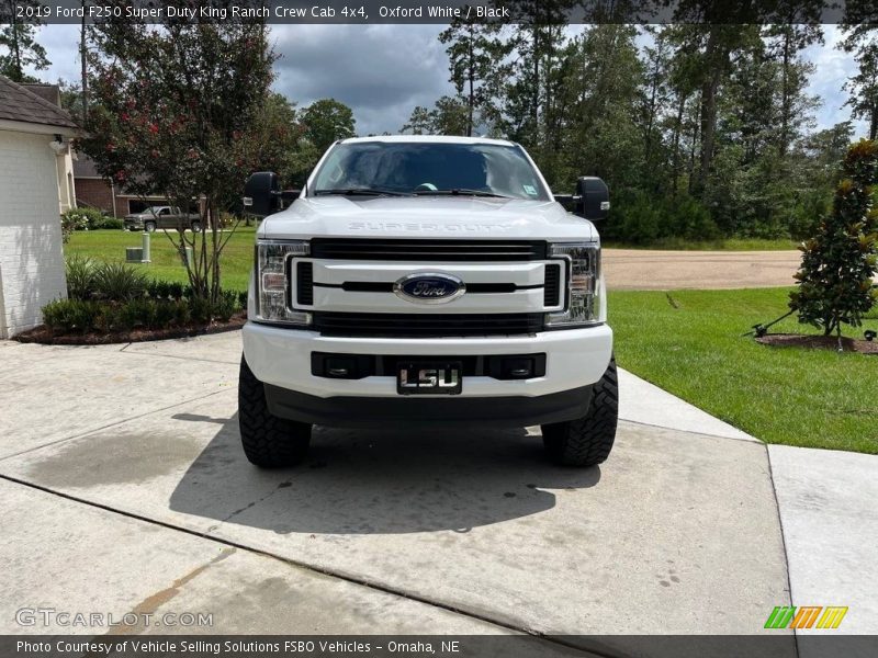 Oxford White / Black 2019 Ford F250 Super Duty King Ranch Crew Cab 4x4