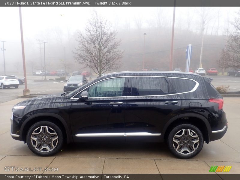 Twilight Black / Black 2023 Hyundai Santa Fe Hybrid SEL Premium AWD