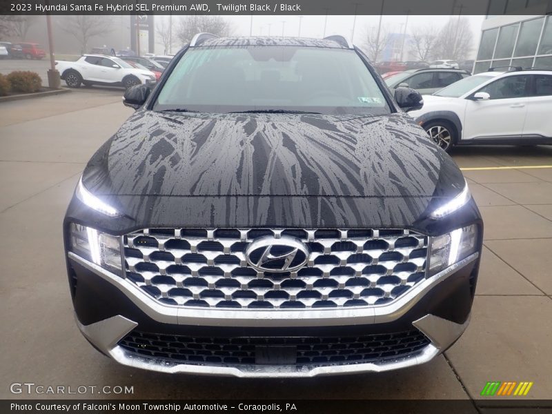 Twilight Black / Black 2023 Hyundai Santa Fe Hybrid SEL Premium AWD