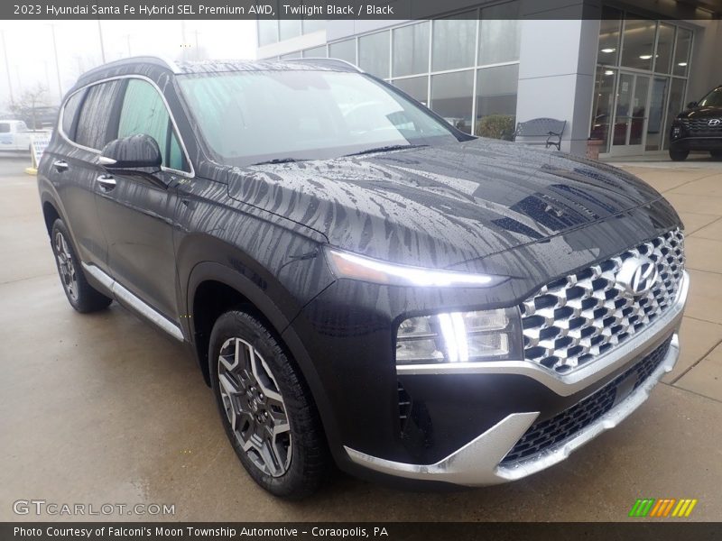 Twilight Black / Black 2023 Hyundai Santa Fe Hybrid SEL Premium AWD