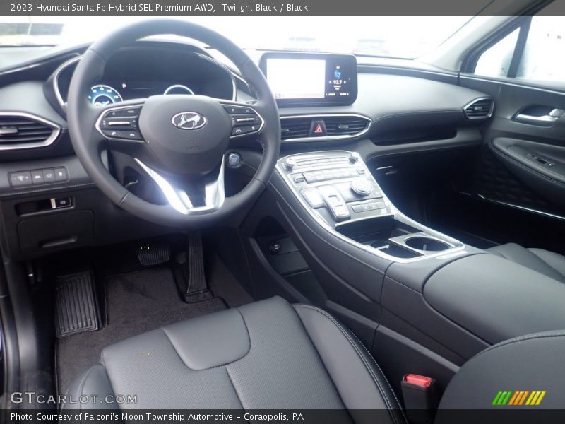 Twilight Black / Black 2023 Hyundai Santa Fe Hybrid SEL Premium AWD