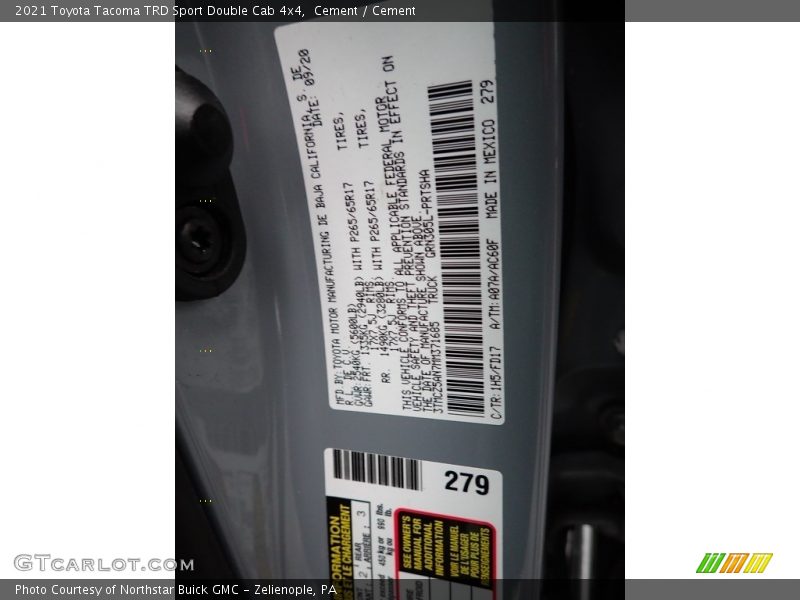 Cement / Cement 2021 Toyota Tacoma TRD Sport Double Cab 4x4