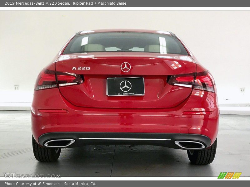 Jupiter Red / Macchiato Beige 2019 Mercedes-Benz A 220 Sedan