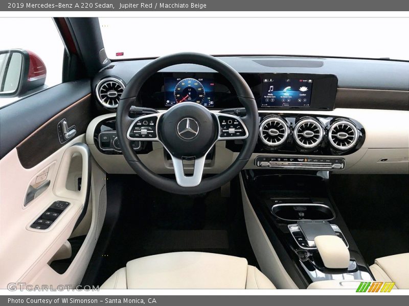 Jupiter Red / Macchiato Beige 2019 Mercedes-Benz A 220 Sedan