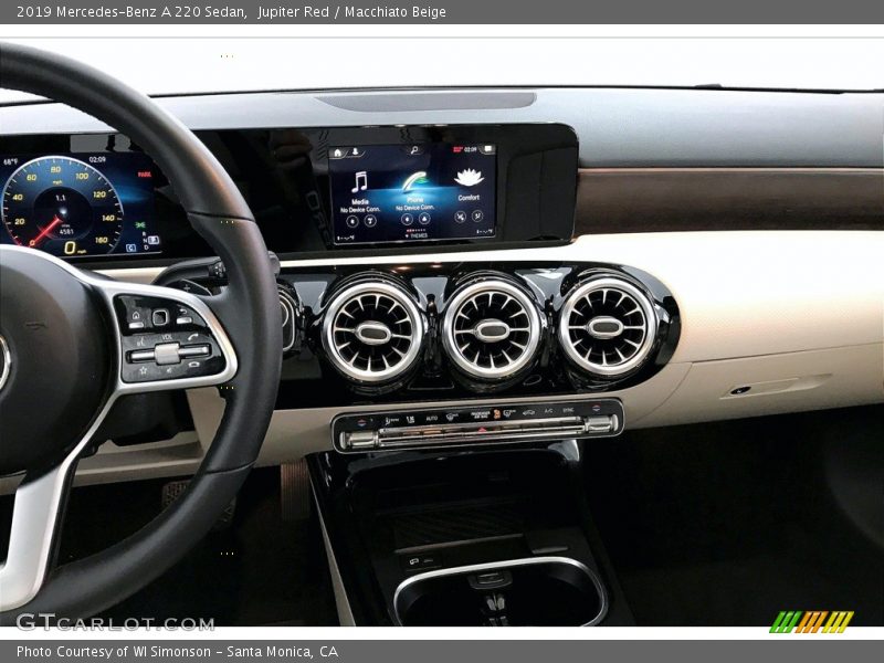 Jupiter Red / Macchiato Beige 2019 Mercedes-Benz A 220 Sedan