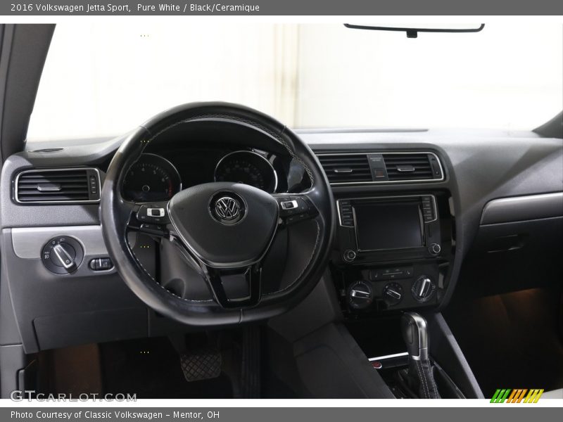 Pure White / Black/Ceramique 2016 Volkswagen Jetta Sport