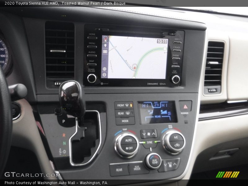 Controls of 2020 Sienna XLE AWD