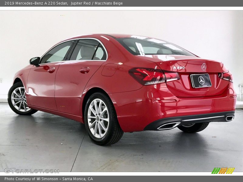 Jupiter Red / Macchiato Beige 2019 Mercedes-Benz A 220 Sedan