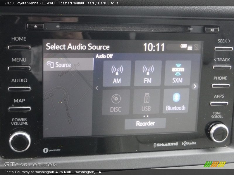 Audio System of 2020 Sienna XLE AWD
