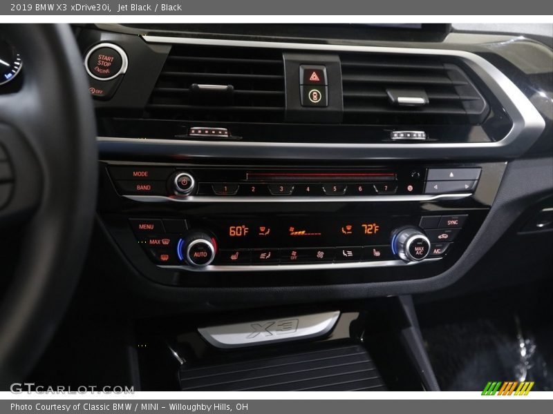 Jet Black / Black 2019 BMW X3 xDrive30i