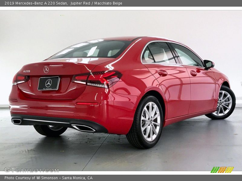 Jupiter Red / Macchiato Beige 2019 Mercedes-Benz A 220 Sedan