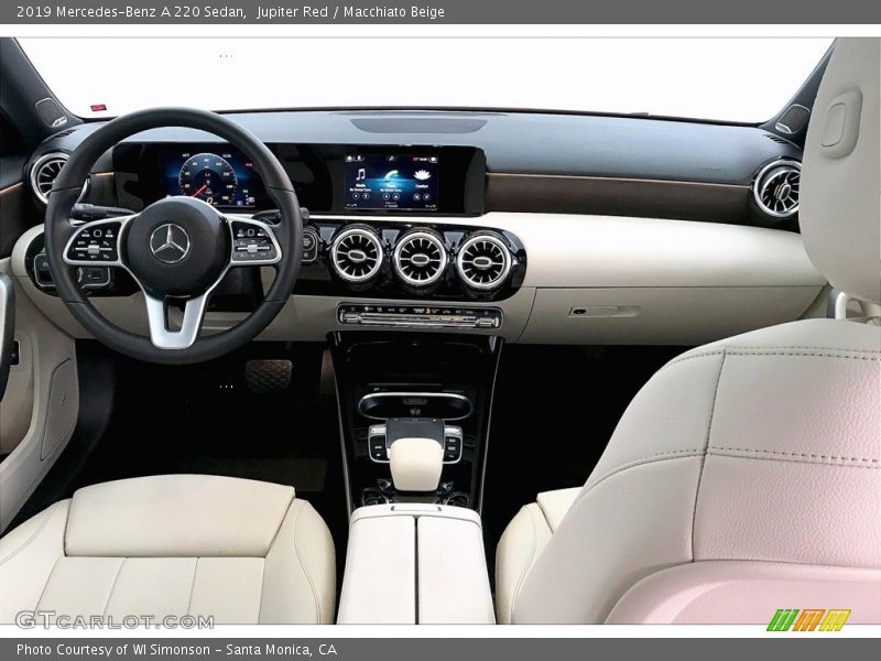 Jupiter Red / Macchiato Beige 2019 Mercedes-Benz A 220 Sedan